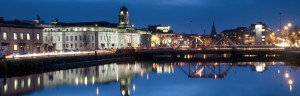 Cork city by night